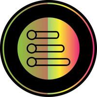 Progress Bar Glyph Due Color Icon Design vector