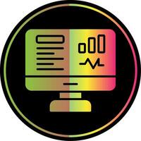 Dashboard Glyph Due Color Icon Design vector
