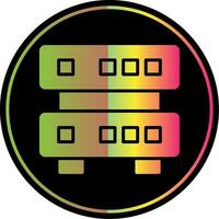 Data Quality Glyph Due Color Icon Design vector