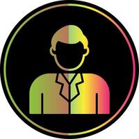 Owner Glyph Due Color Icon Design vector
