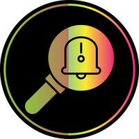 Fault Glyph Due Color Icon Design vector