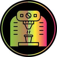 Coffee Machine Glyph Due Color Icon Design vector