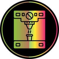 Coffee Machine Glyph Due Color Icon Design vector