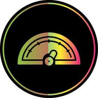 Gauge Glyph Due Color Icon Design vector