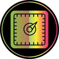 Gauge Glyph Due Color Icon Design vector