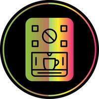 Coffee Machine Glyph Due Color Icon Design vector