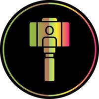 Selfies Glyph Due Color Icon Design vector