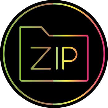 Código Postal archivos línea degradado debido color icono diseño vector