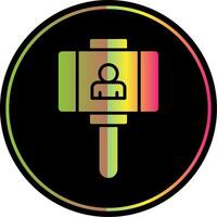 Vlogger Glyph Due Color Icon Design vector