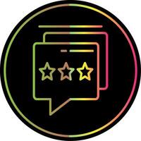 Feedback Chat Line Gradient Due Color Icon Design vector