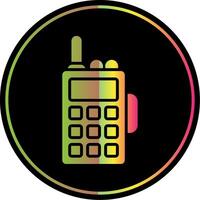 Walkie Talkie Glyph Due Color Icon Design vector