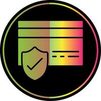 Secure Payments Glyph Due Color Icon Design vector