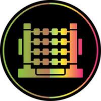 Abacus Glyph Due Color Icon Design vector