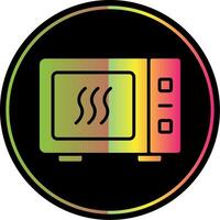 Microwave Glyph Due Color Icon Design vector