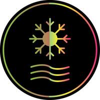 Defrost Glyph Due Color Icon Design vector