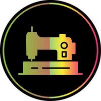 Sewing Machine Glyph Due Color Icon Design vector