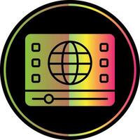 Glyph Due Color Icon Design vector