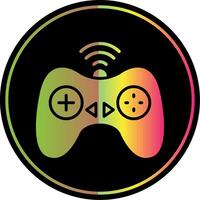 Controller Glyph Due Color Icon Design vector