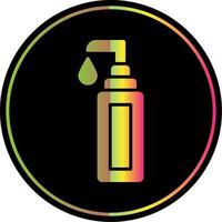 Face Cleanser Glyph Due Color Icon Design vector