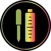 Lipgloss Glyph Due Color Icon Design vector