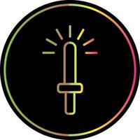 Light Stick Line Gradient Due Color Icon Design vector