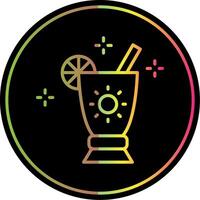 Cocktail Line Gradient Due Color Icon Design vector