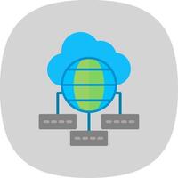 Data Sumit Flat Curve Icon Design vector