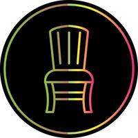 Armchair Line Gradient Due Color Icon Design vector