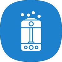 Humidifier Glyph Curve Icon Design vector
