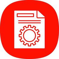 File Management Glyph Curve Icon Design vector