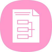 Infographic Glyph Curve Icon Design vector