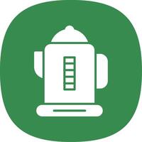Electric Kettles Glyph Curve Icon Design vector