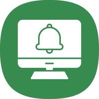 Computer Glyph Curve Icon Design vector