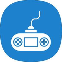 Console Glyph Curve Icon Design vector