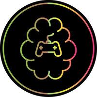 Gaming Line Gradient Due Color Icon Design vector