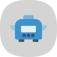 Slow Cooker Flat Curve Icon Design vector