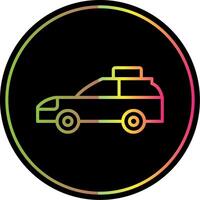 Car Line Gradient Due Color Icon Design vector