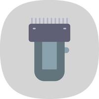 Trimmer Flat Curve Icon Design vector