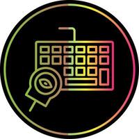 Keyloger Line Gradient Due Color Icon Design vector