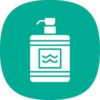After Shave Glyph Curve Icon Design vector