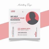 Marketing Social Media Post Banner Template vector