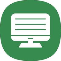 Computer Glyph Curve Icon Design vector