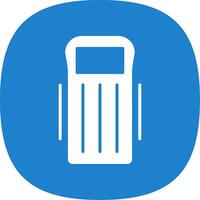 Float Glyph Curve Icon Design vector