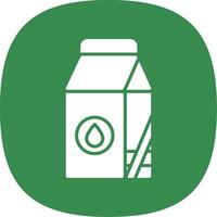 Milk Glyph Curve Icon Design vector