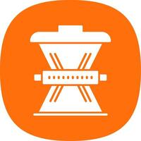 Waste Reduction Glyph Curve Icon Design vector