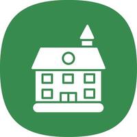 Private Guest House Glyph Curve Icon Design vector