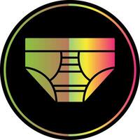 Underwear Glyph Due Color Icon Design vector
