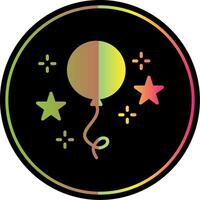 Balloons Glyph Due Color Icon Design vector