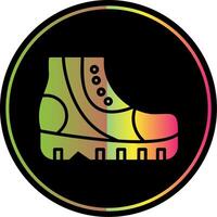 Shoes Glyph Due Color Icon Design vector