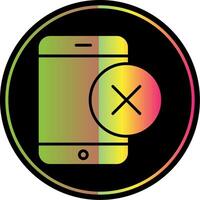 Smartphone Glyph Due Color Icon Design vector
